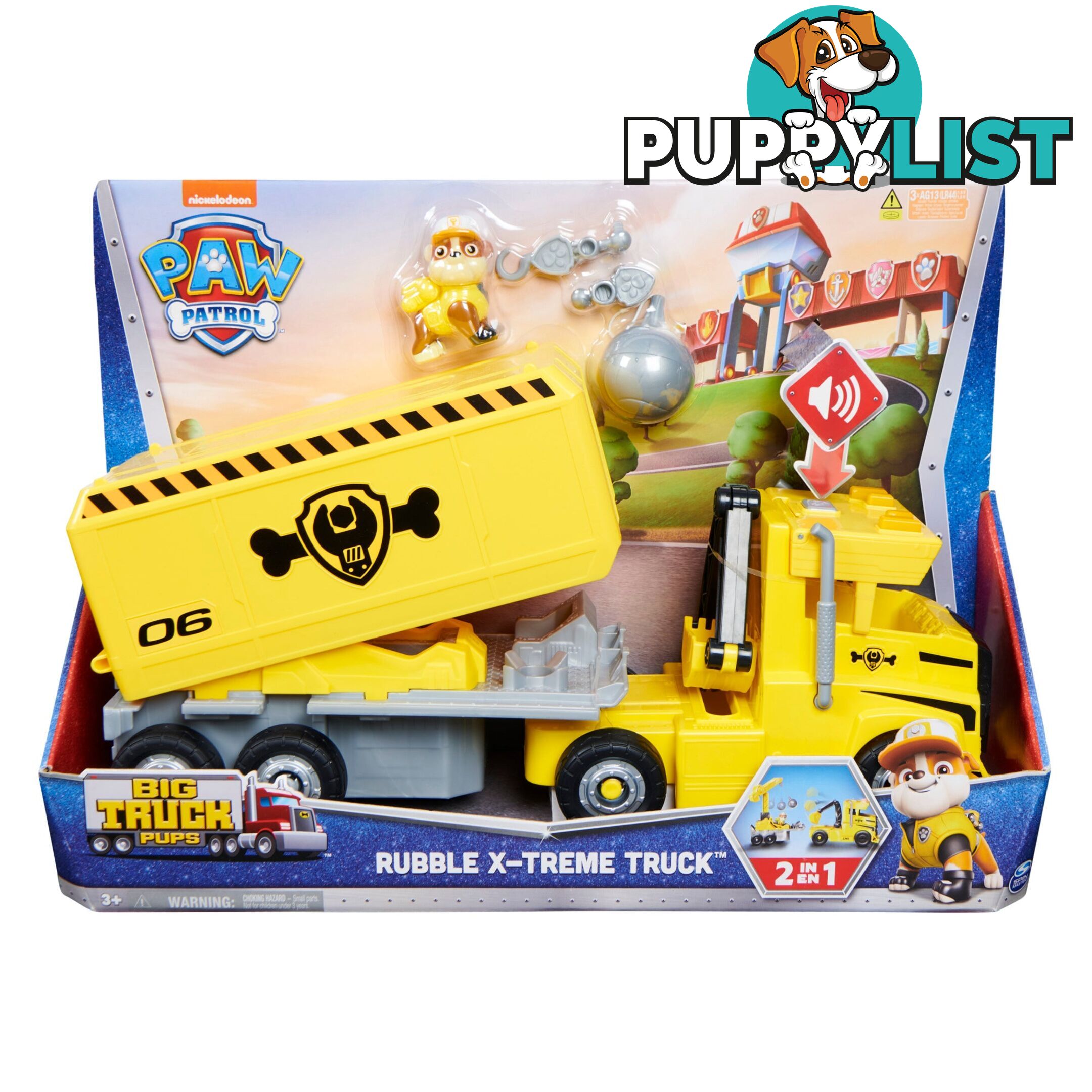 Paw Patrol - Big Truck Pups Rubble X-treme Truck - Si6064242 - 778988424063