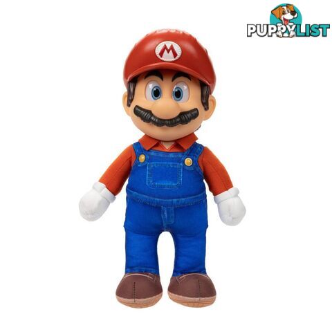 Super Mario - Nintendo The Super Mario Bros. Movie Mario Poseable Plush - Hs417264 - 192995417267