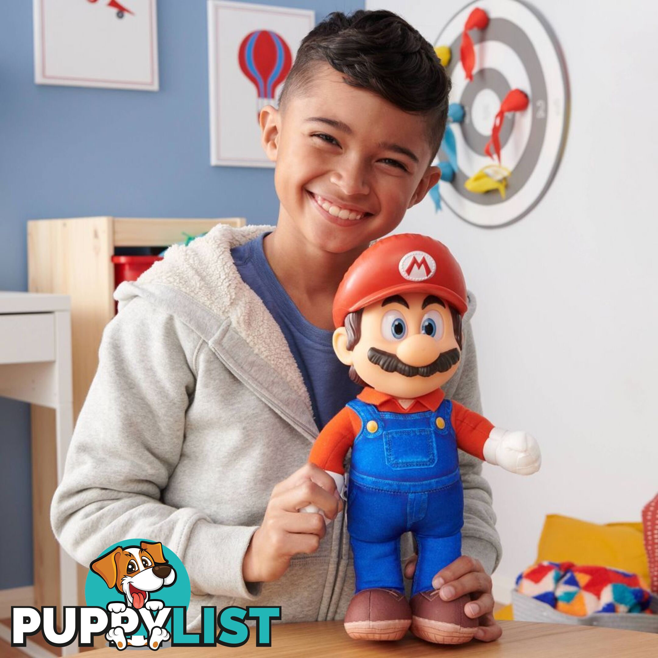 Super Mario - Nintendo The Super Mario Bros. Movie Mario Poseable Plush - Hs417264 - 192995417267