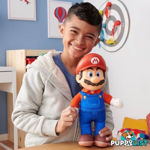 Super Mario - Nintendo The Super Mario Bros. Movie Mario Poseable Plush - Hs417264 - 192995417267