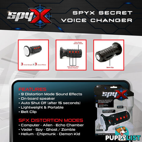 SpyX - Secret Voice Changer - Gdatm10537 - 840685105375