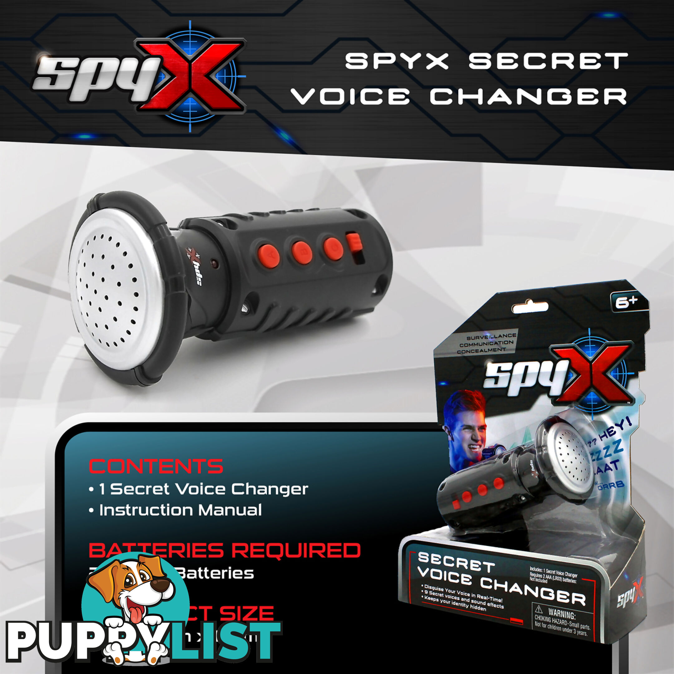 SpyX - Secret Voice Changer - Gdatm10537 - 840685105375