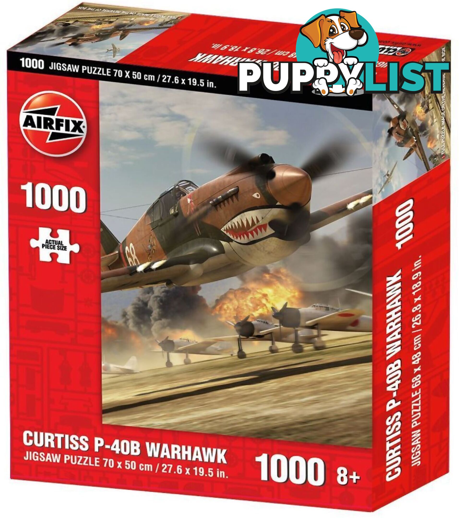 Holdson - Airfix Collection -curtiss P-40b Warhawk - Jigsaw Puzzle 1000 Pieces - Jdhol331456 - 5060337331456