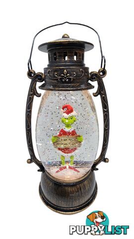 Cotton Candy - Xmas Dr. Seuss Grinch â€˜ I Am The Naughty List â€™ Brass Lantern - Cczxgr52 - 9353468016832