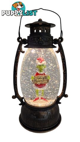 Cotton Candy - Xmas Dr. Seuss Grinch â€˜ I Am The Naughty List â€™ Brass Lantern - Cczxgr52 - 9353468016832