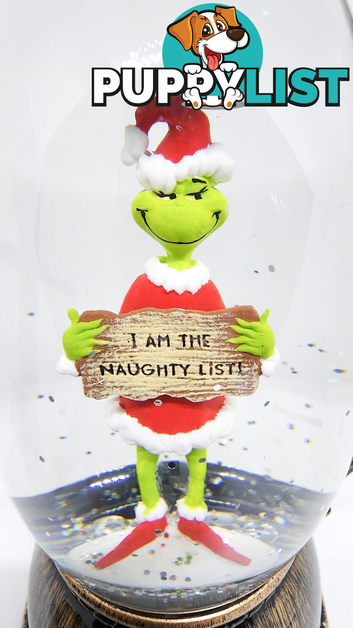 Cotton Candy - Xmas Dr. Seuss Grinch â€˜ I Am The Naughty List â€™ Brass Lantern - Cczxgr52 - 9353468016832