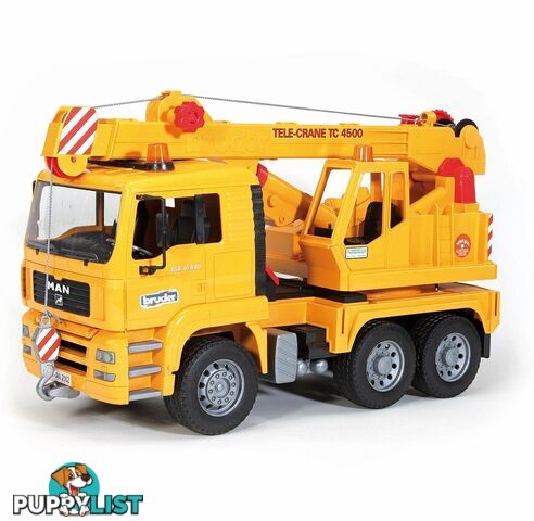 Bruder Man Crane Truck (without Light And Sound Module) - Bruder Construction 02754 - 4001702027544