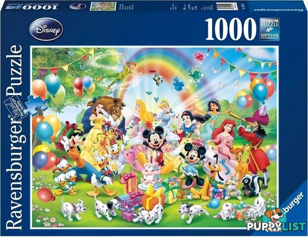 Ravensburger - Disney Mickeys Birthday Jigsaw Puzzle 1000pc - Mdrb190195 - 4005556190195