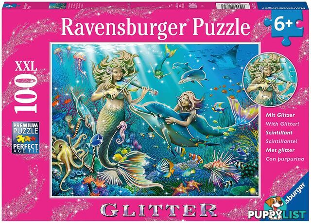 Ravensburger - Underwater Beauties Glitter Jigsaw Puzzle 100 Pieces Rb12872 - 4005556128723