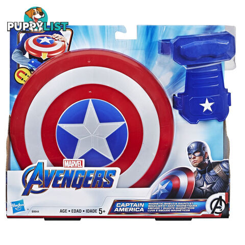 Avengers Captain America Magnetic Shield And Gauntlet - Hbb9944 - 630509807765