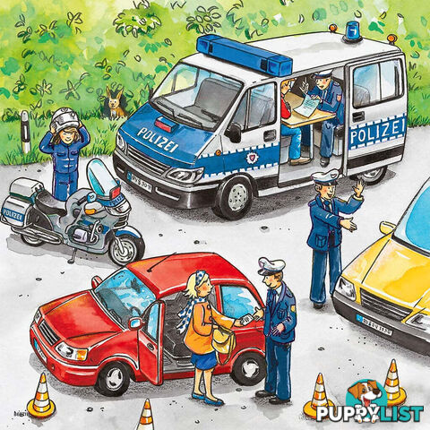 Ravensburger - Police In Action Jigsaw Puzzle 3 X 49pc - Mdrb09221 - 4005556092215