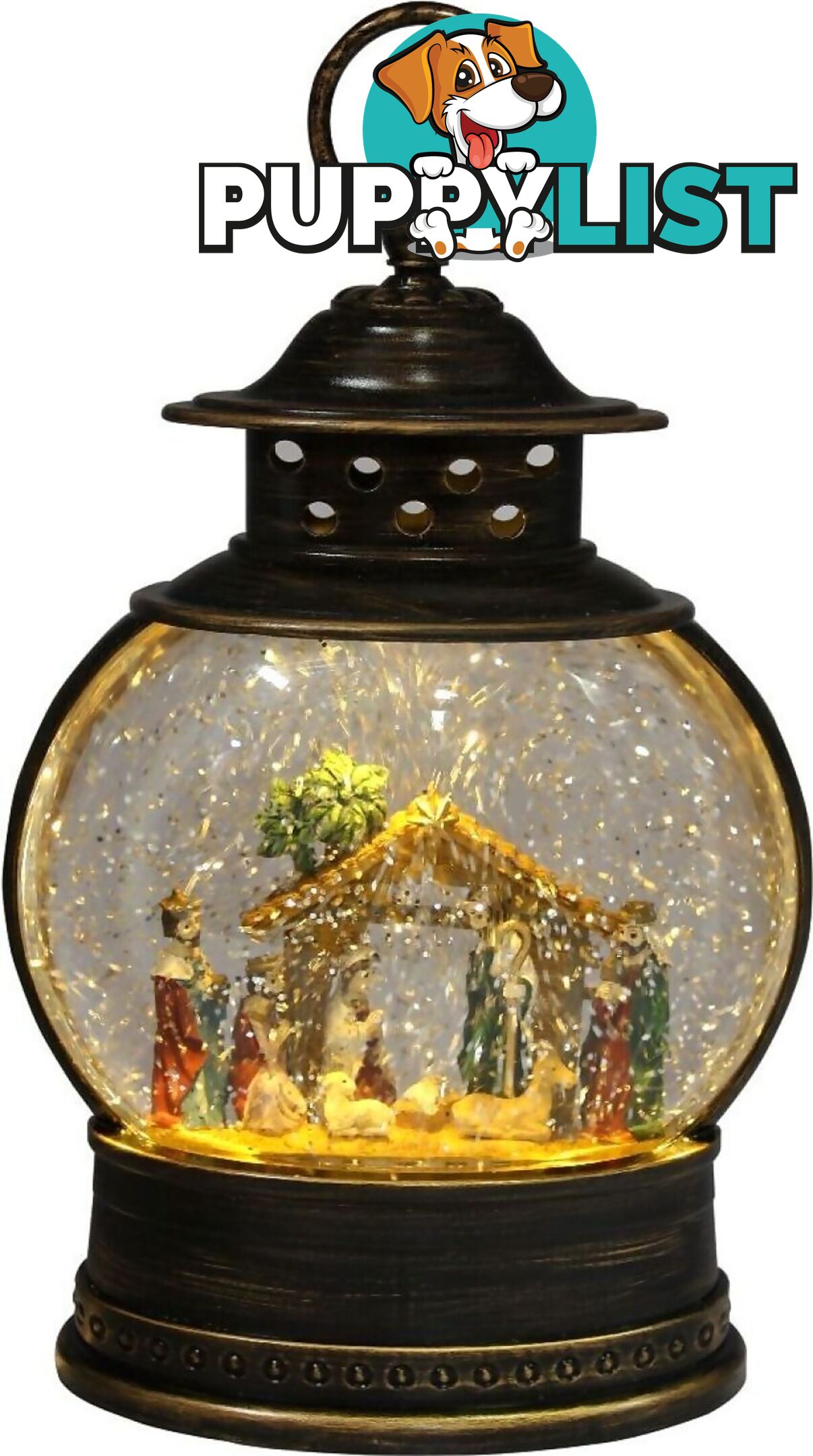 Cotton Candy - Xmas Lantern Round Nativity Scene - Ccxac301 - 9353468005003