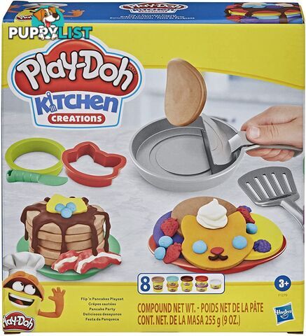 Play-doh Kitchen Creations Flip N Pancakes 14 Piece Breakfast Playset - 5010993779741