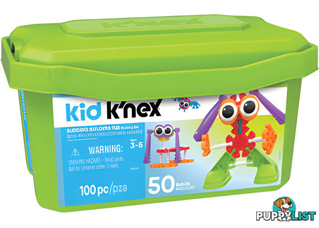 K'nex - Kid K'nex Budding Builders Tub 100 Pieces - Mdkn85618 - 744476856180