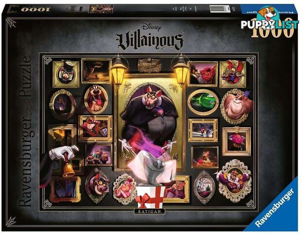 Ravensburger - Disney Villainous Ratigan Jigsaw Puzzle 1000pc - Mdrb16521 - 4005556165216