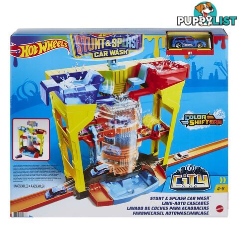 Hot Wheels® Stunt & Splash Car Washâ„¢ Play Set - Magrw37 - 887961912777