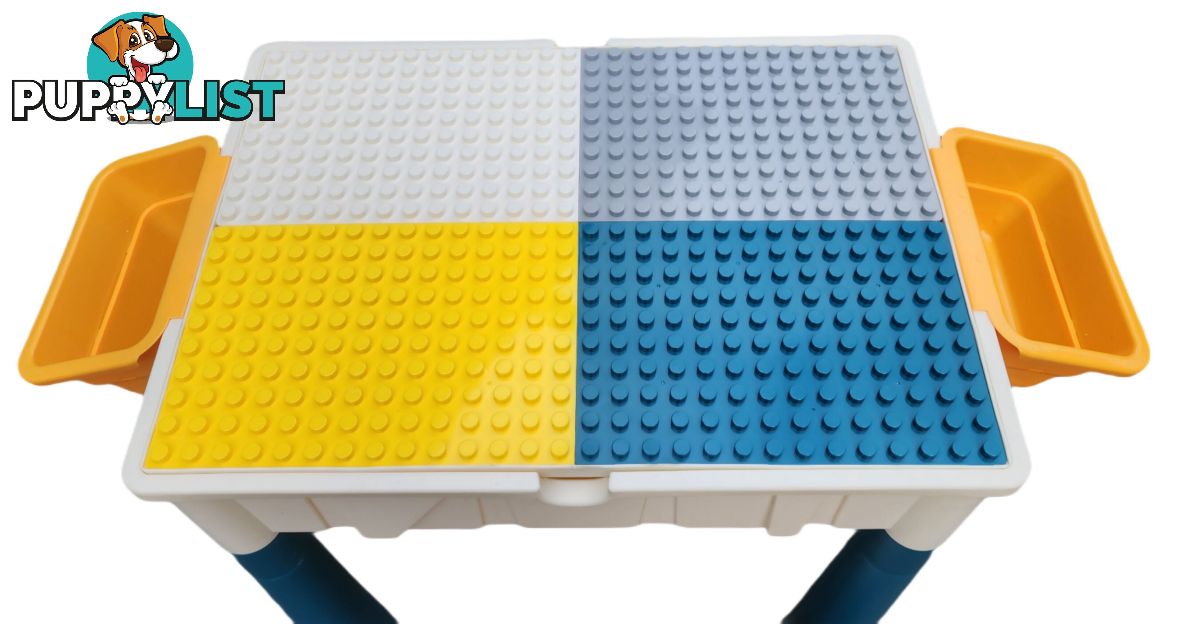 Multi Functional Building Block Table & Chair With Storage - Suits Duplo Bricks - 6973282830129