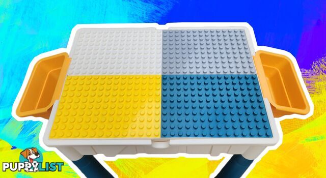 Multi Functional Building Block Table & Chair With Storage - Suits Duplo Bricks - 6973282830129