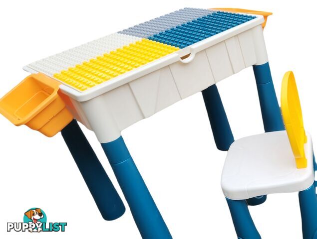 Multi Functional Building Block Table & Chair With Storage - Suits Duplo Bricks - 6973282830129