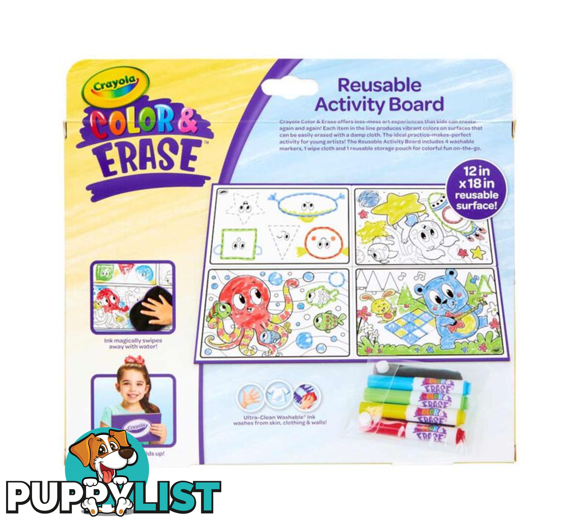 Crayola - Color & Erase Reusable Activity Board- Bs811493 - 71662114930