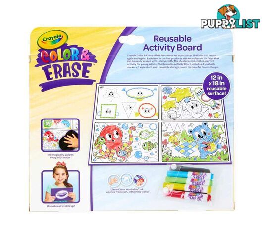 Crayola - Color & Erase Reusable Activity Board- Bs811493 - 71662114930