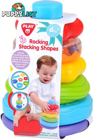 Playgo Toys Ent. Ltd. - Rocking Stacking Shapes - Art65458 - 4892401016782