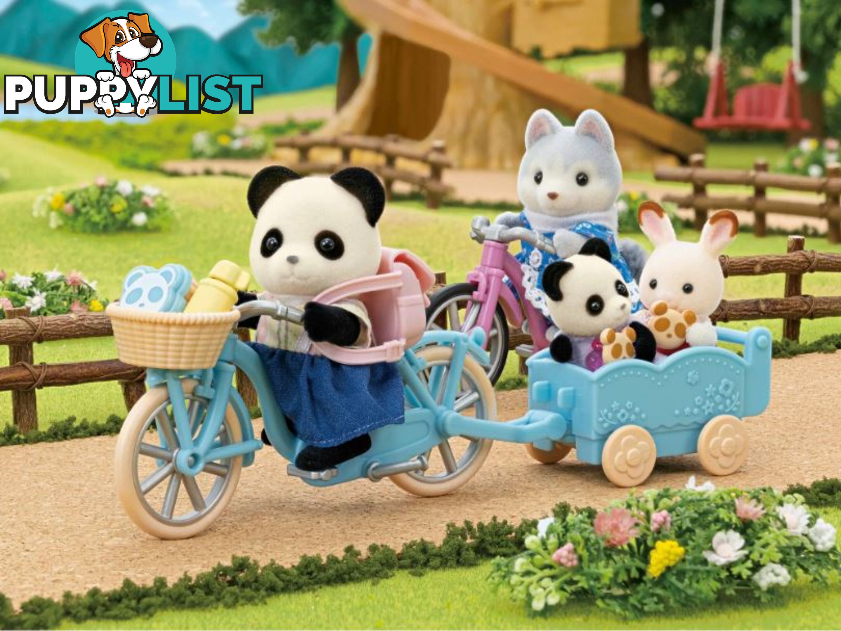 Sylvanian Families - Cycle & Skate Playset - Panda Girl - Mdsf5652 - 5054131056523