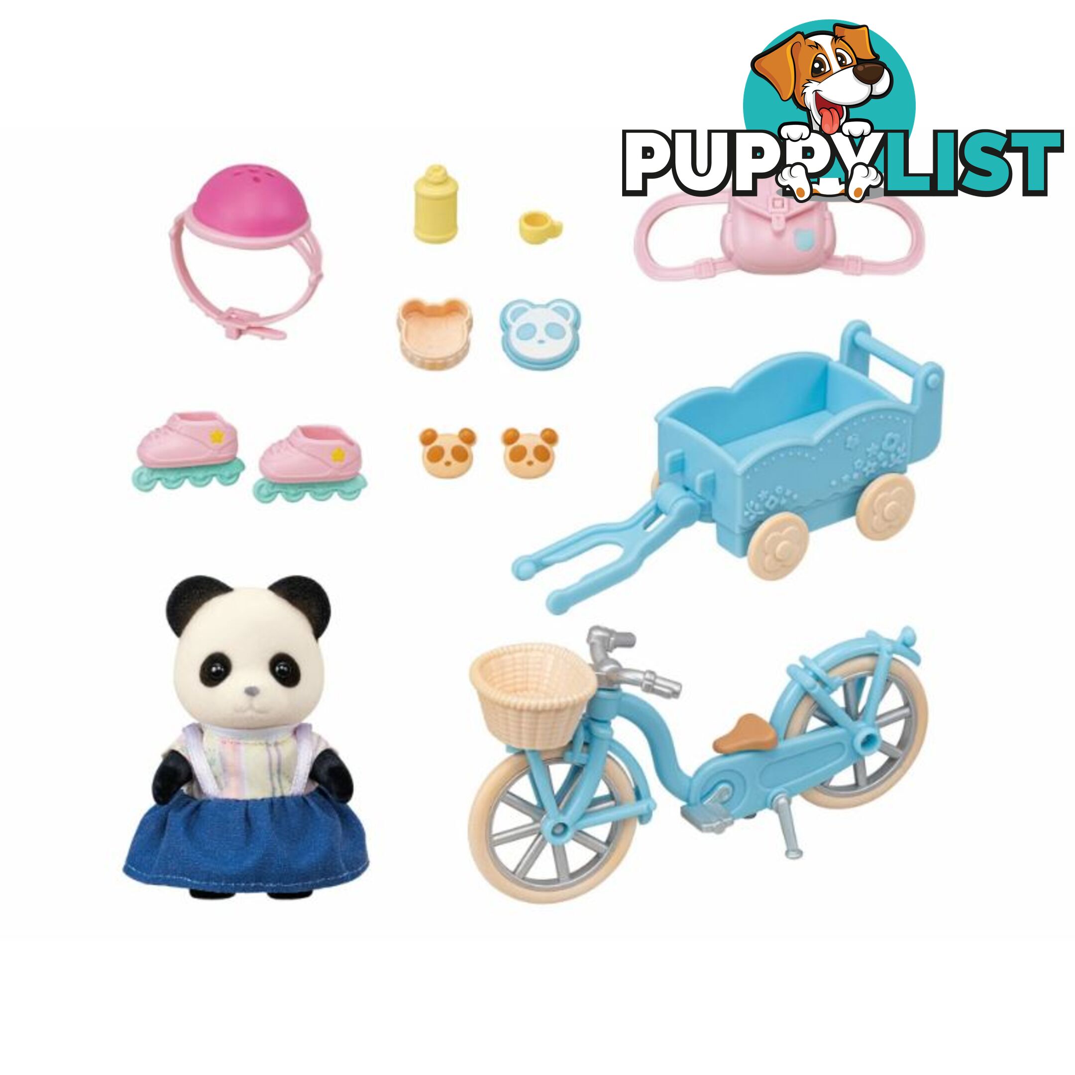 Sylvanian Families - Cycle & Skate Playset - Panda Girl - Mdsf5652 - 5054131056523