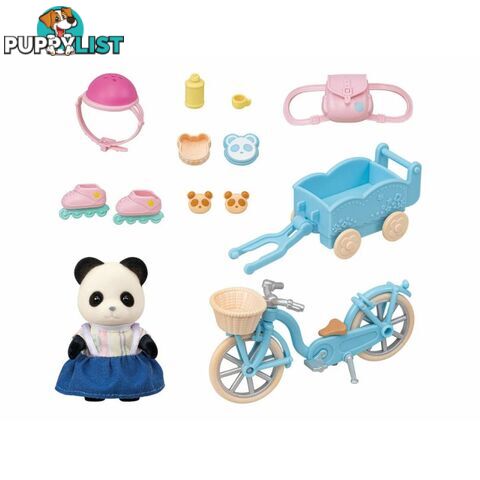 Sylvanian Families - Cycle & Skate Playset - Panda Girl - Mdsf5652 - 5054131056523