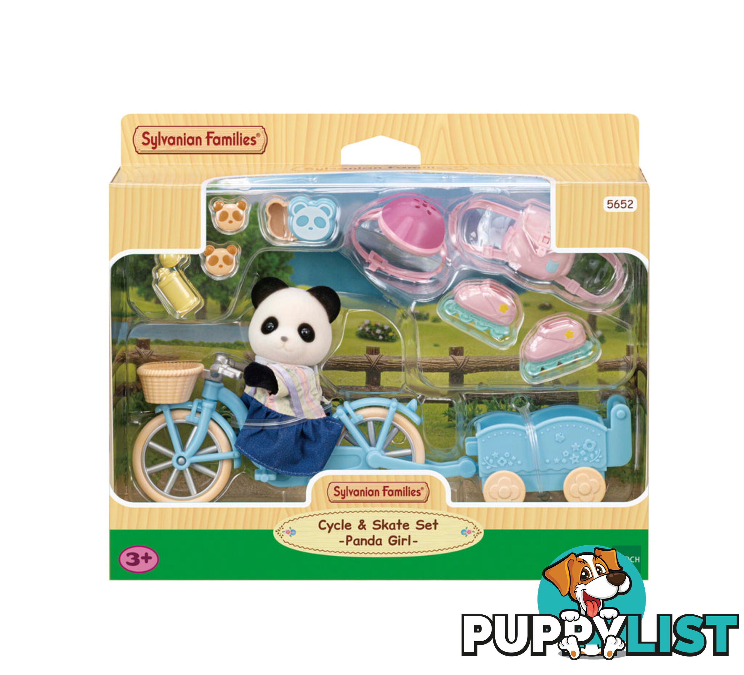 Sylvanian Families - Cycle & Skate Playset - Panda Girl - Mdsf5652 - 5054131056523