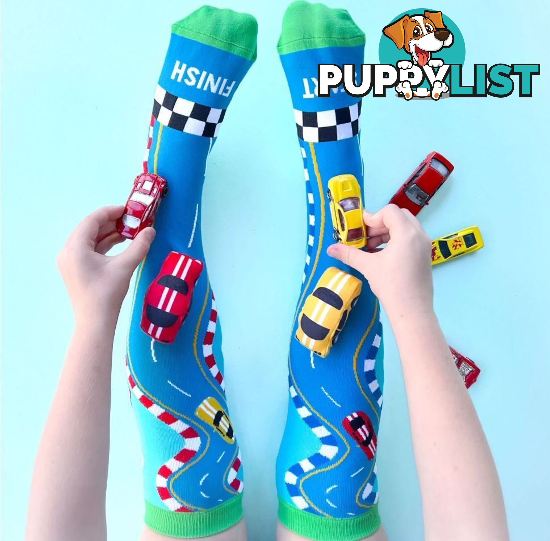 Madmia - Racing Cars Socks Kids & Adults Age 6y+ - Mumm186 - 9355645002201