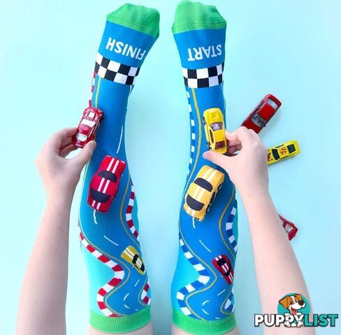 Madmia - Racing Cars Socks Kids & Adults Age 6y+ - Mumm186 - 9355645002201