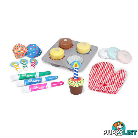 Melissa & Doug - Bake & Decorate Cupcake Set - Mdmnd4019 - 000772040198