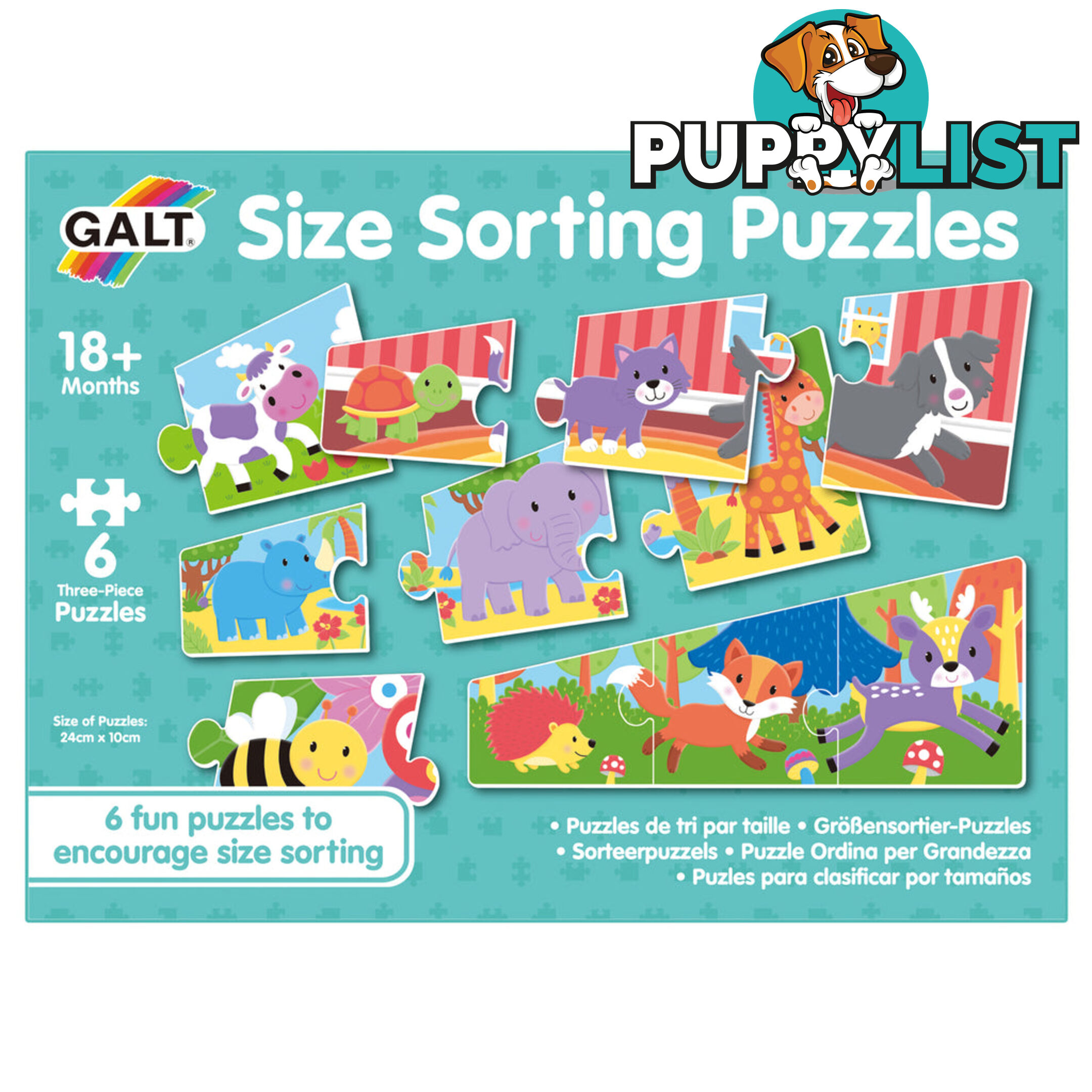 GALT - Size Sorting Puzzles - Mdgn5278 - 5011979591678