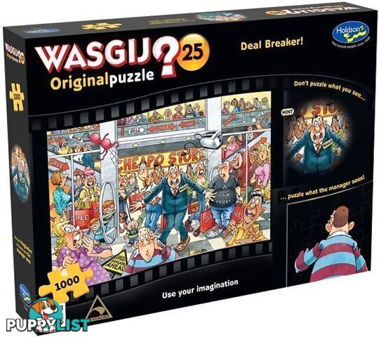 Wasgij - Original 25 - Deal Breaker Holdson Jigsaw Puzzle 1000 Piece - Jdhol770007 - 9414131770007