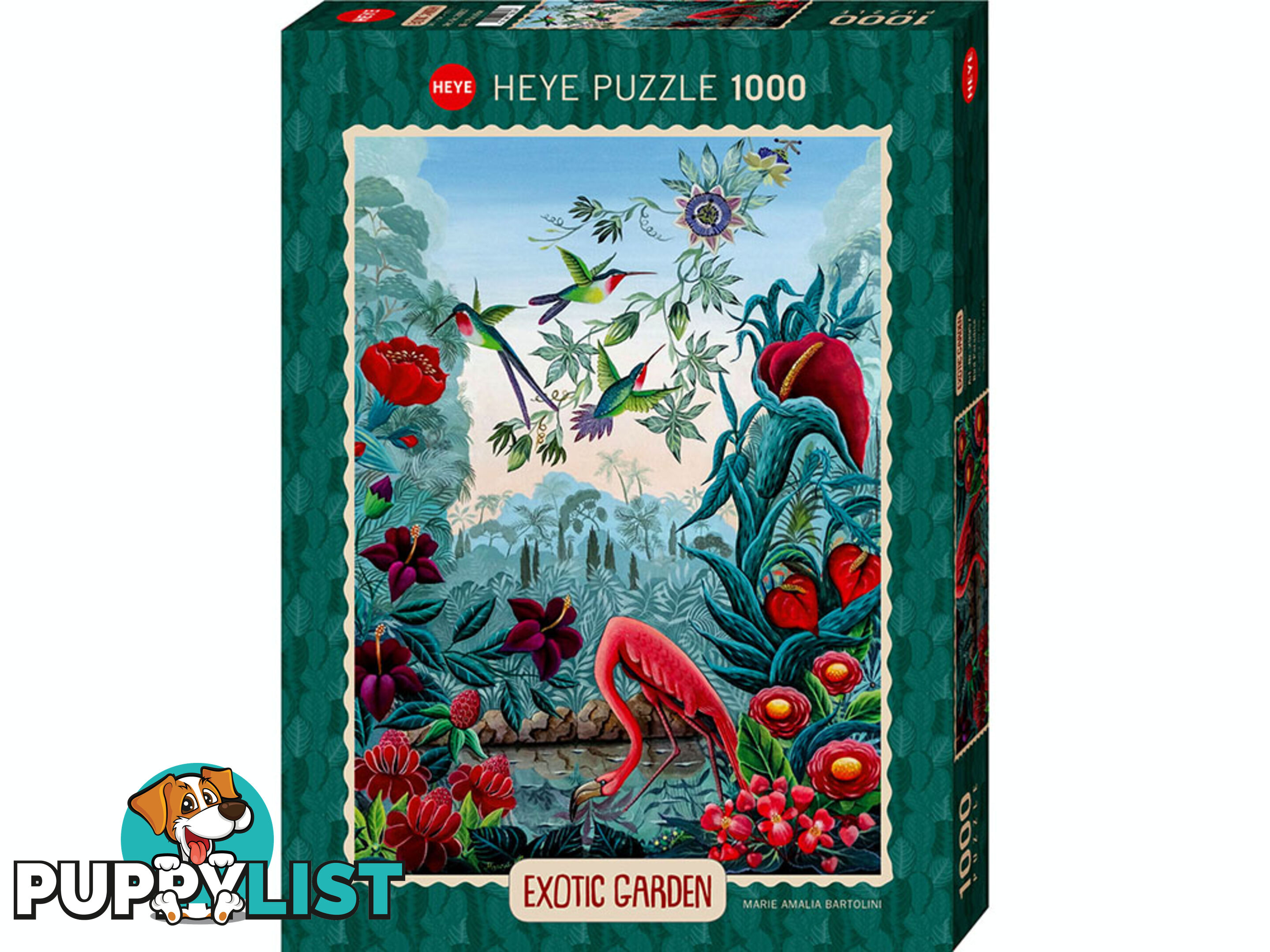 Heye - Exotic Garden Bird Paradise Jigsaw Puzzle 1000pc - Jdhey29957 - 4001689299576