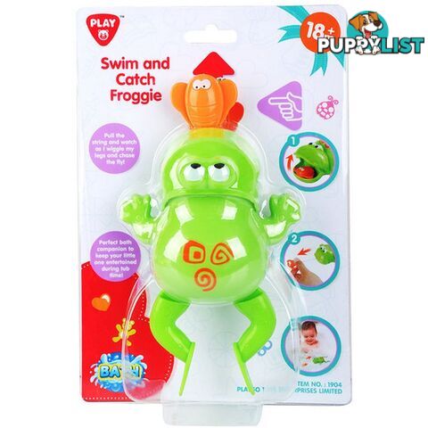 Swim And Catch Froggie Bath Toy Playgo Toys Ent. Ltd Art63998 - 4892401019042