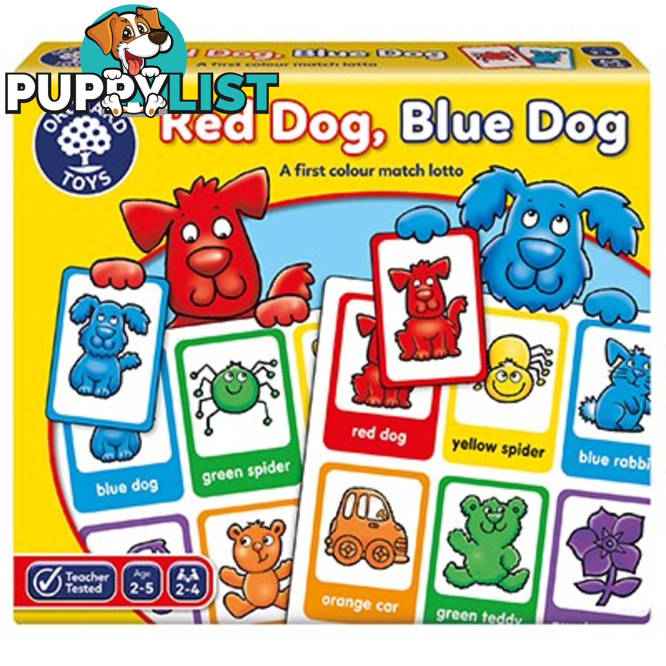 Orchard Toys - Red Dog Blue Dog Game - Mdoc044 - 5011863100924