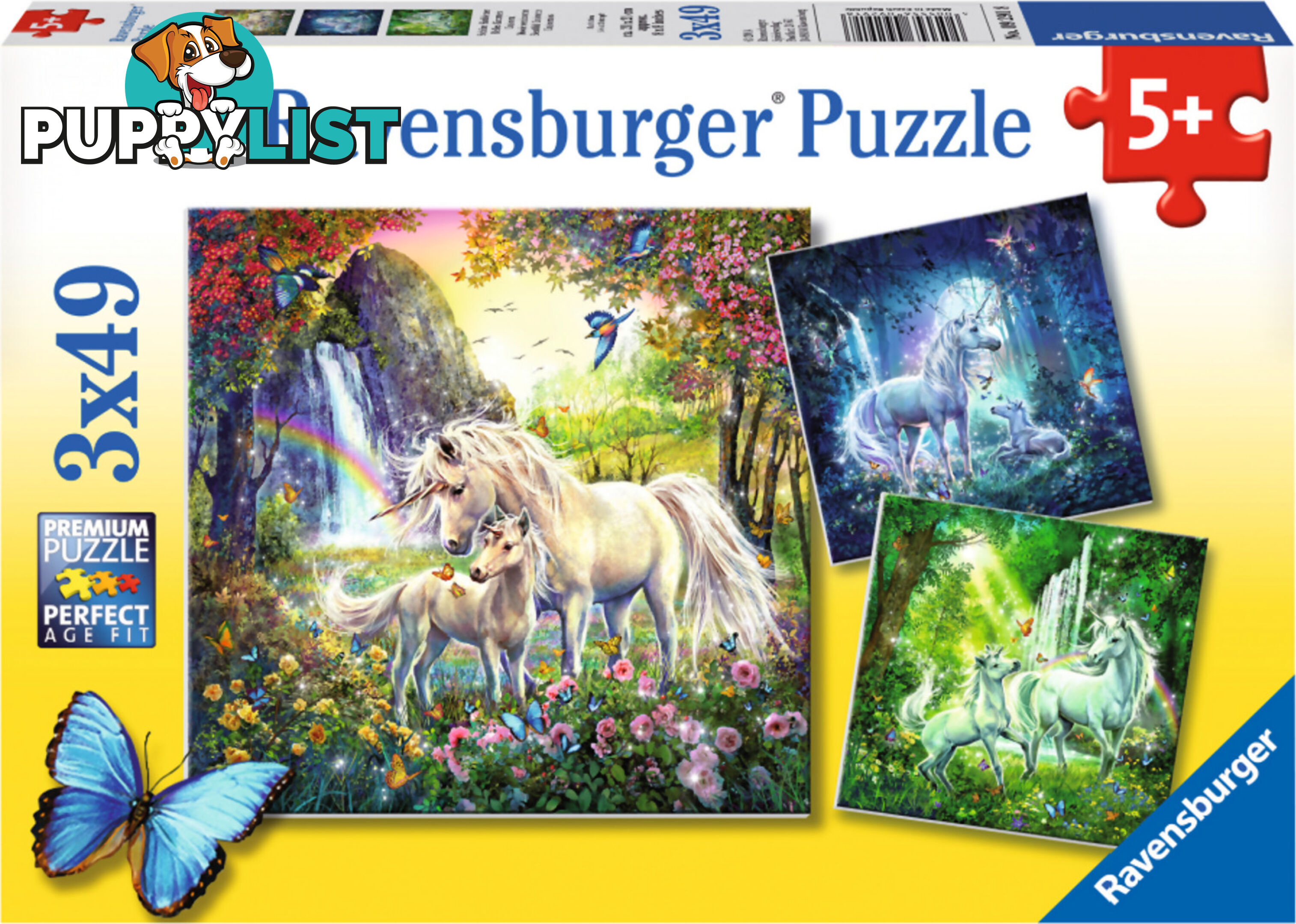 Ravensburger - Beautiful Unicorns Jigsaw Puzzle 3 X 49pc - Mdrb092918 - 4005556092918