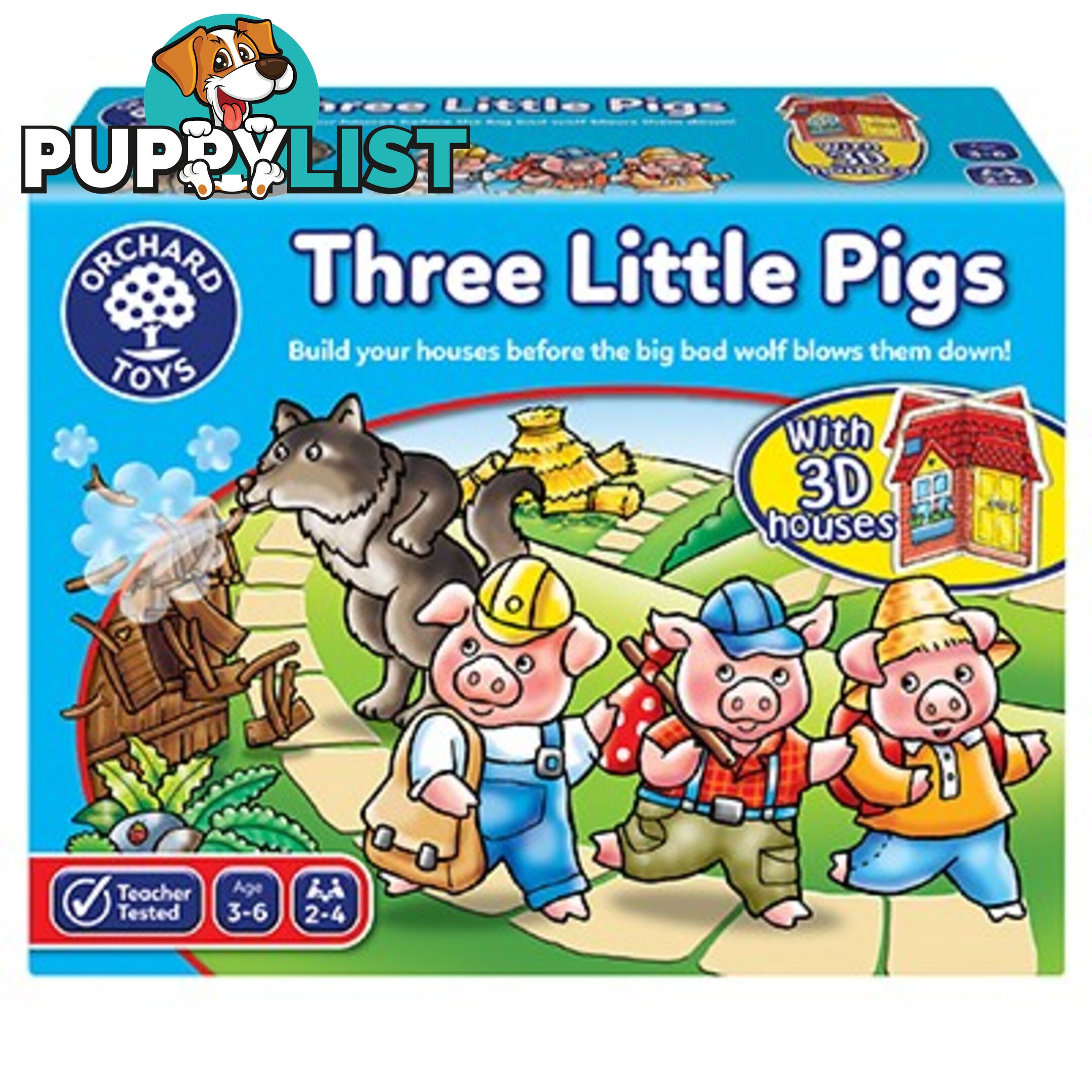 Orchard Toys - Three Little Pigs Orchard Game - Mdoc081 - 5011863101563