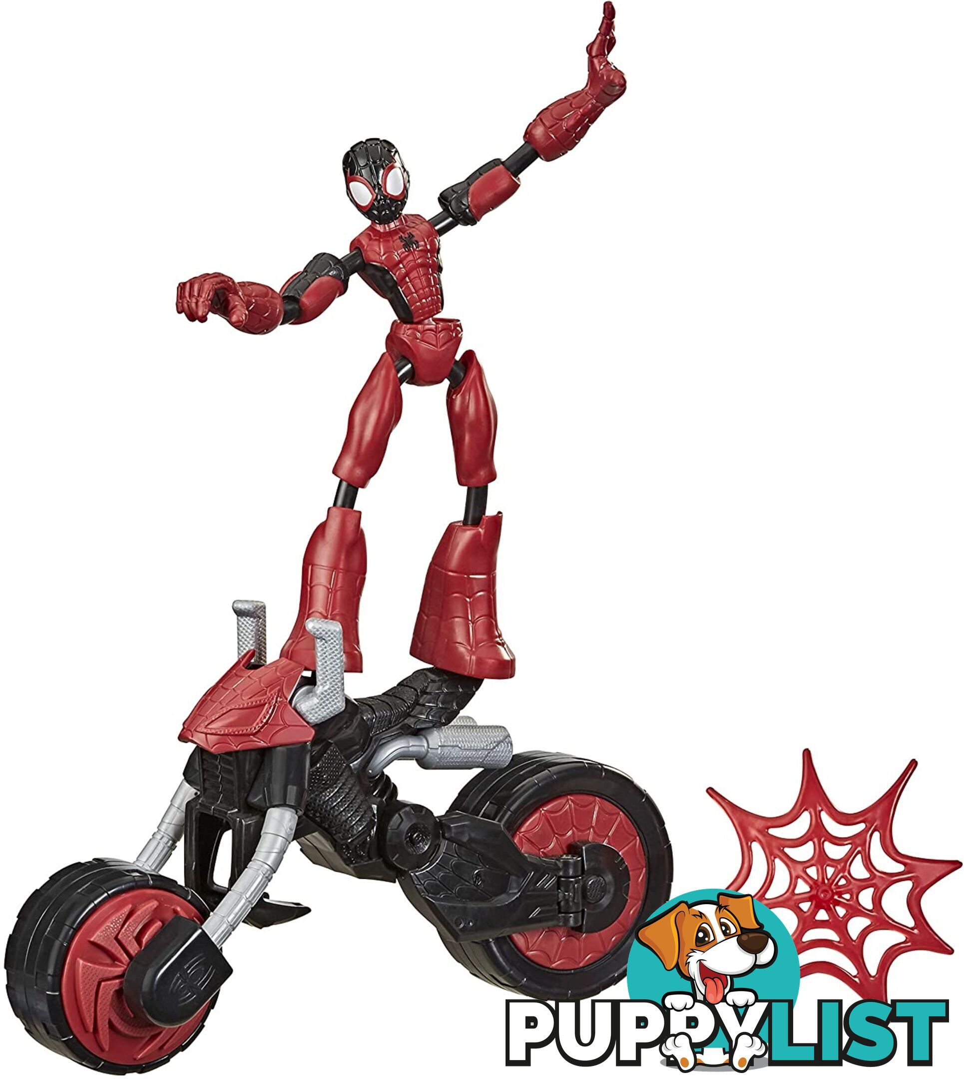 Spider-man Marvel Bend And Flex Flex Rider Action Figure And 2-in-1 Motorcycle Hasbro F0236 - 5010993789740