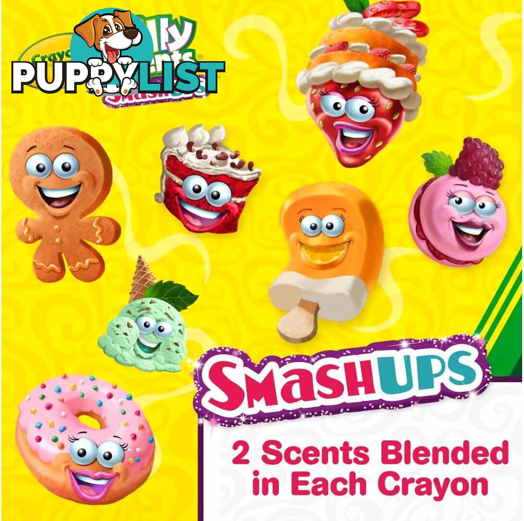 Crayola - Silly Scents Smash Ups Twistables Scented Crayons 24 Count - Bs523470 - 071662034702