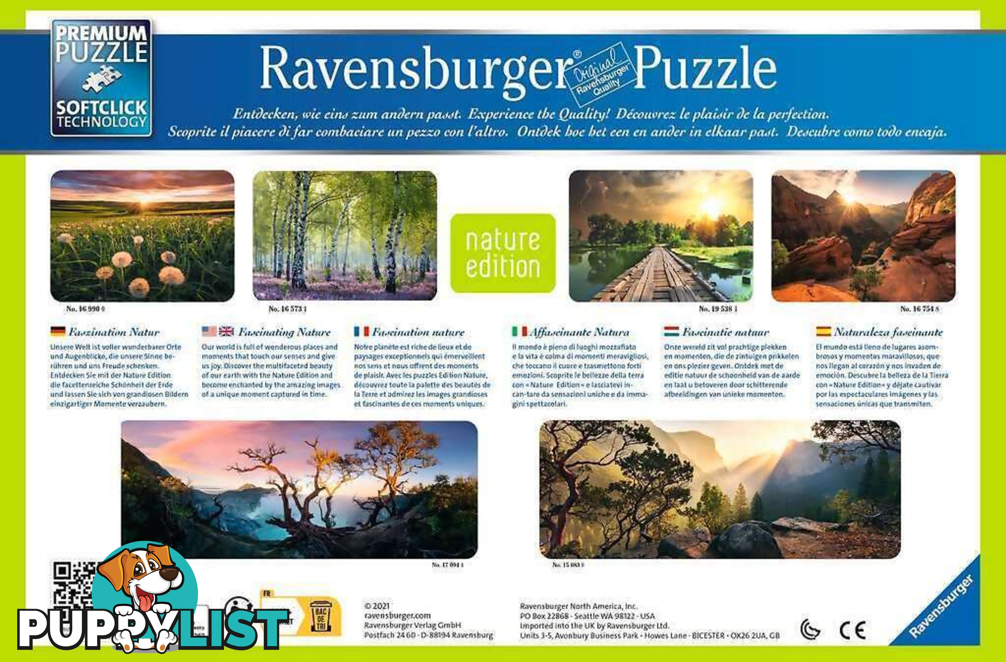 Ravensburger - Across Sulfuric Acid Lake Mt Ljen Jigsaw Puzzle 1000pc - Mdrb17094 - 4005556170944