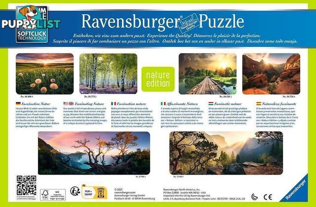 Ravensburger - Across Sulfuric Acid Lake Mt Ljen Jigsaw Puzzle 1000pc - Mdrb17094 - 4005556170944