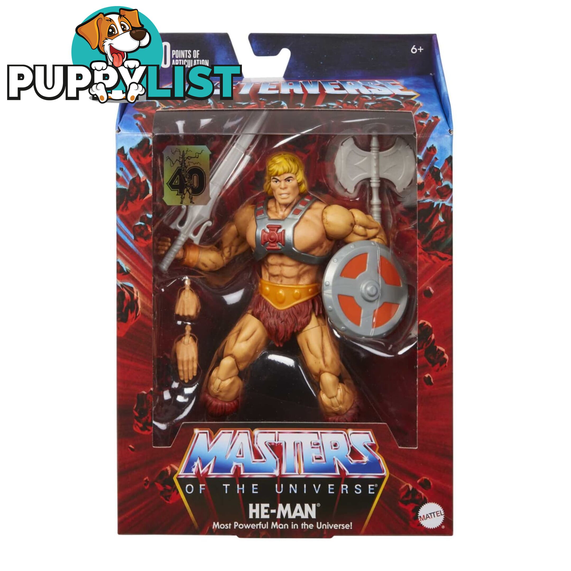 Masters Of The Universe® Masterverseâ„¢ He-man® 40th Anniversary Action Figure - Mahjh58 - 194735086412