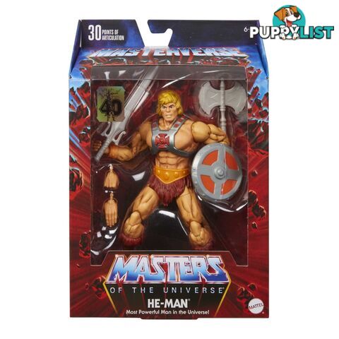 Masters Of The Universe® Masterverseâ„¢ He-man® 40th Anniversary Action Figure - Mahjh58 - 194735086412