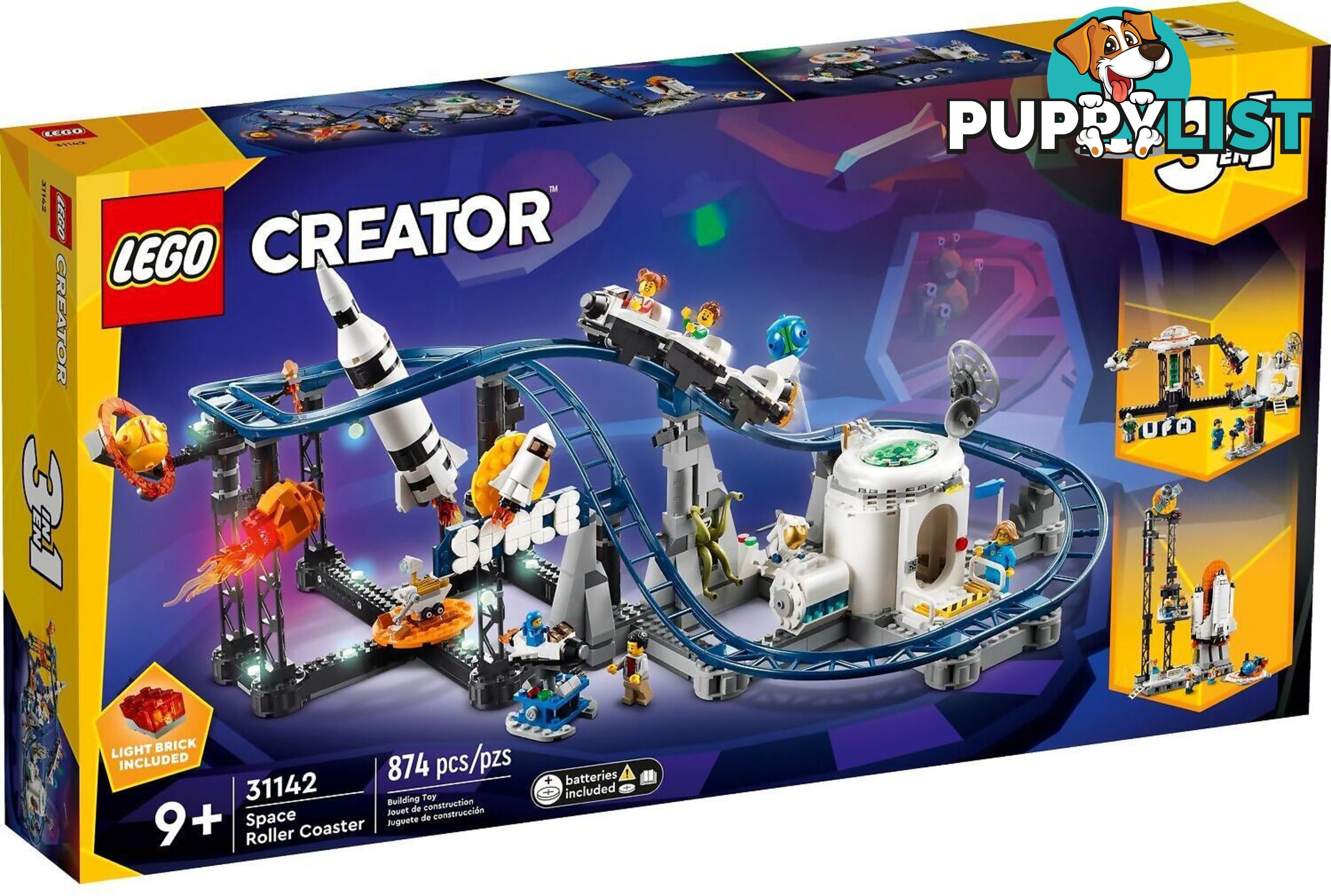 LEGO 31142 Space Roller Coaster- Creator 3in1 - 5702017415956