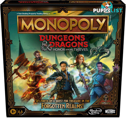 Monopoly - Monopoly Dungeons And Dragons Movie Honor Among Thieves Game - Hasbro - Hbf6219ga01 - 195166206028