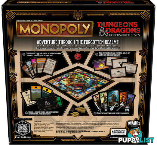 Monopoly - Monopoly Dungeons And Dragons Movie Honor Among Thieves Game - Hasbro - Hbf6219ga01 - 195166206028