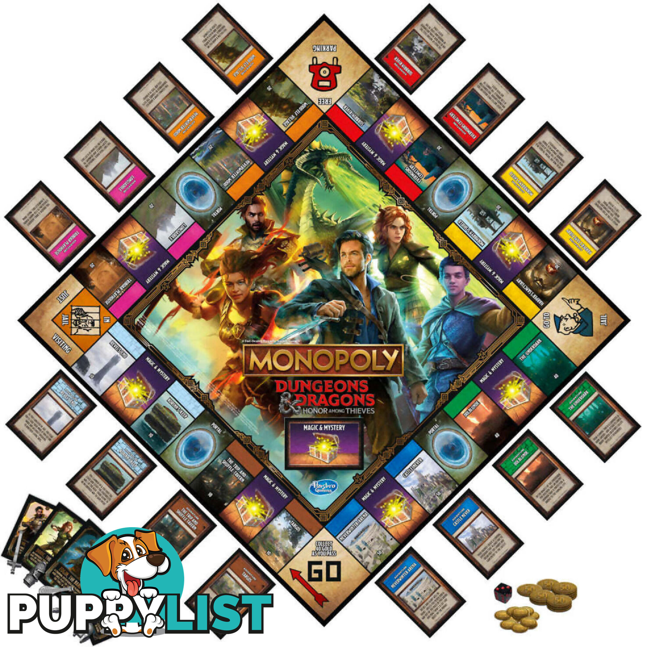 Monopoly - Monopoly Dungeons And Dragons Movie Honor Among Thieves Game - Hasbro - Hbf6219ga01 - 195166206028